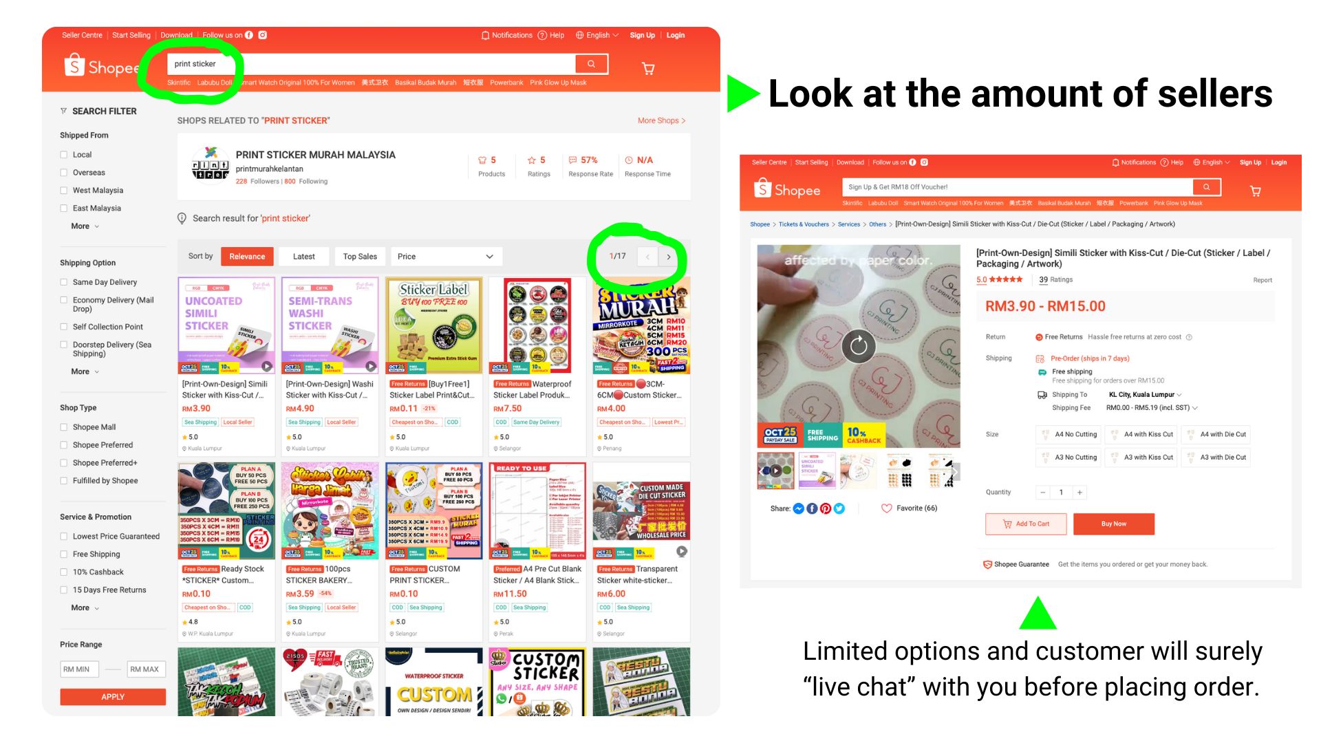 Sticker printing service